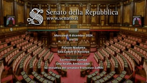 One Health Ambassador: Evento 4 Dicembre 2024, Senato della Repubblica