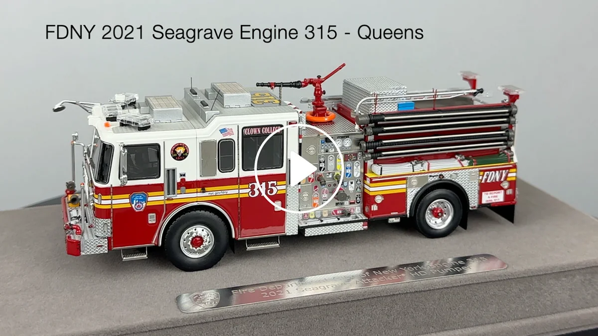 Fire Replicas FDNY 2021 Seagrave Attacker HD Engine 315 Fire Replicas FDNY 2021 Seagrave Attacker HD Engine 315