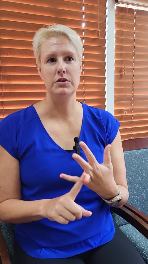 Patient sharing their recovery story