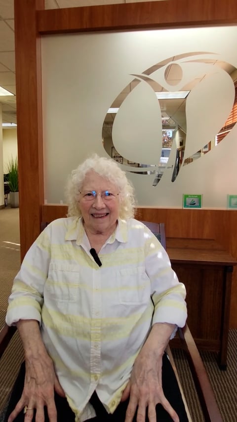 Patient sharing their recovery story