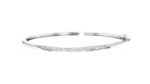 .30 ct. t.w. Diamond Bangle Bracelet in Sterling Silver
