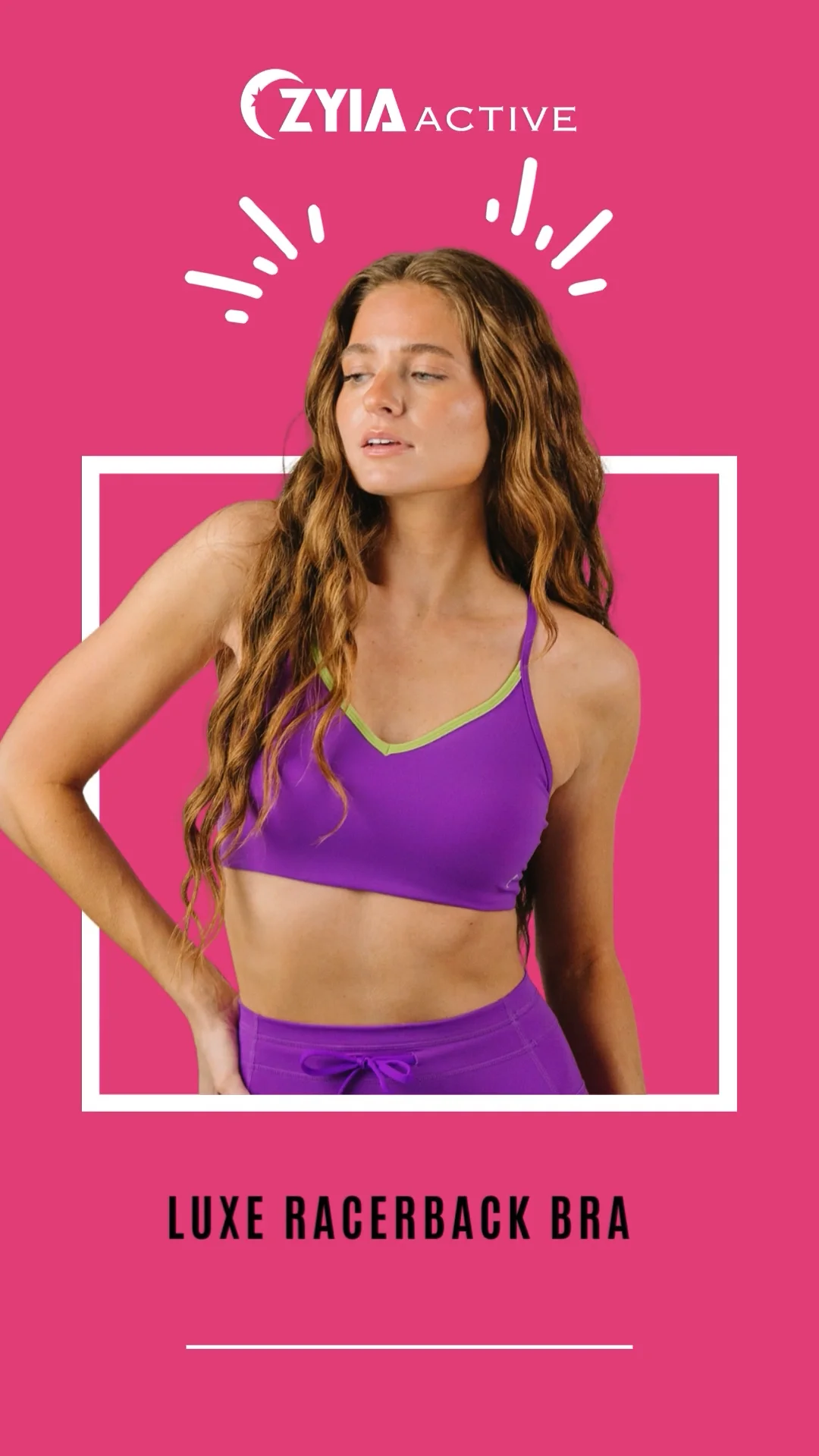 Luxe Racerback Bra | Purple #6702