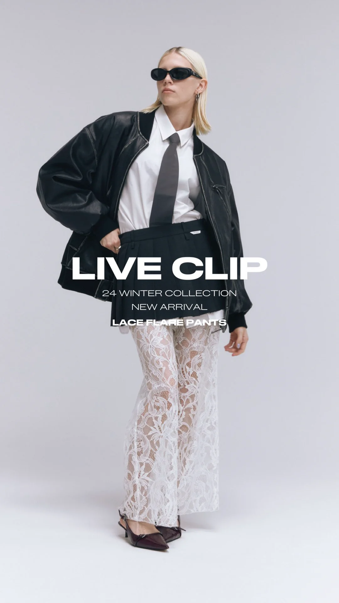JOSEMOON ジョゼムーン LACE FLARE PANTS LACE FLARE PANTS(F WHITE): BOTTOMSjosemoon