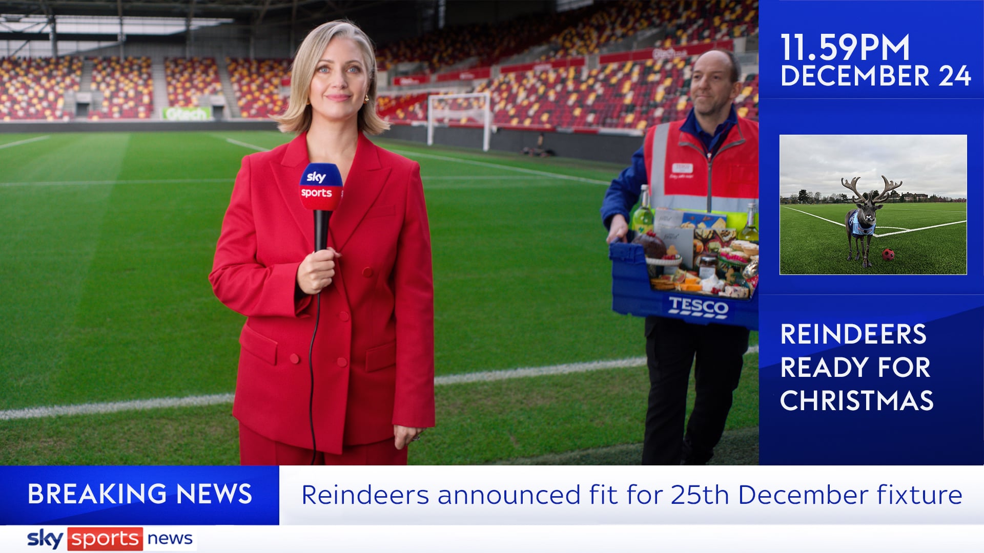 TESCO | "Sky Sports News" Gingerbread Christmas