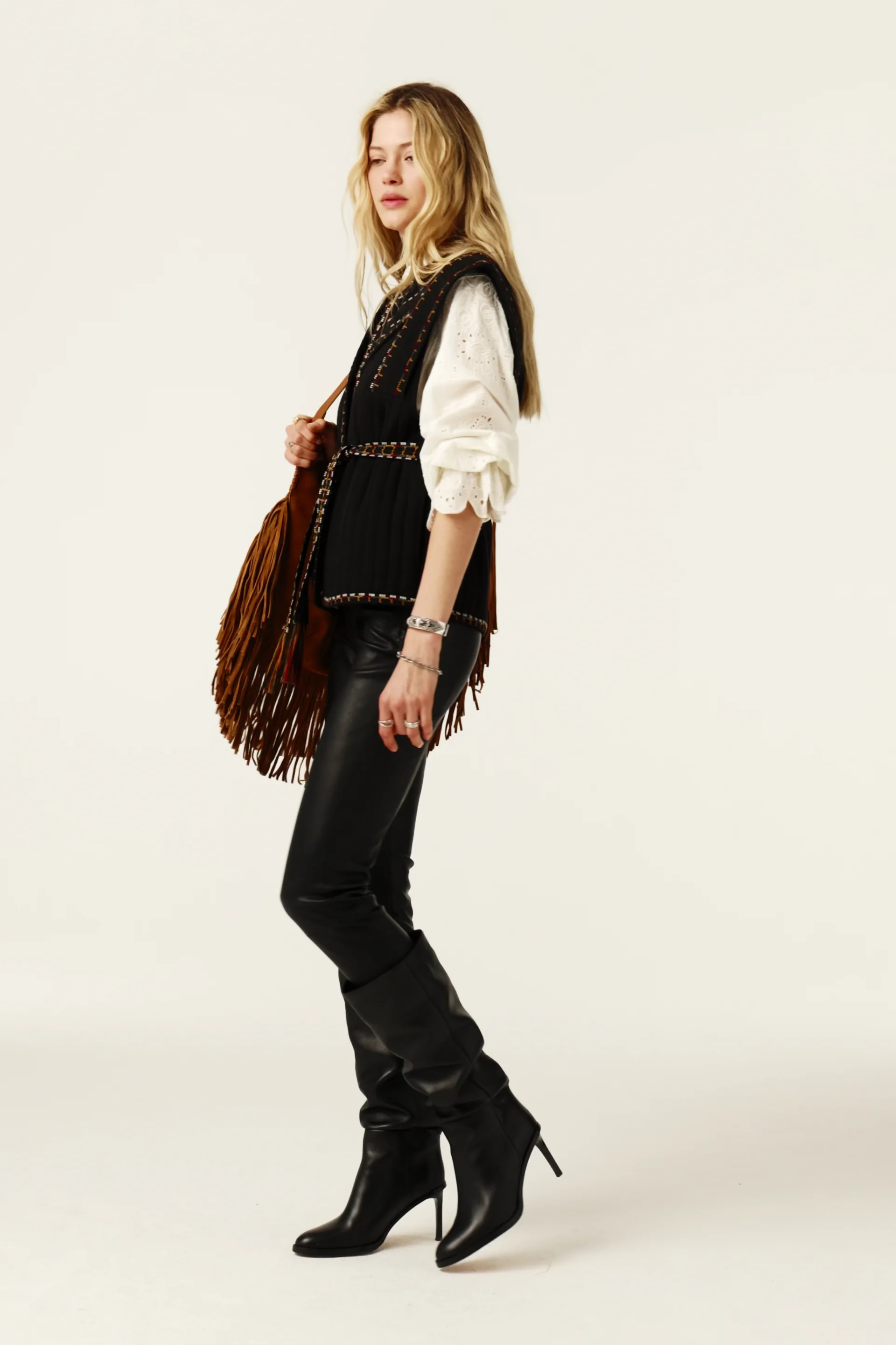 Sleeveless Jacket Clevie Black // ba&sh US