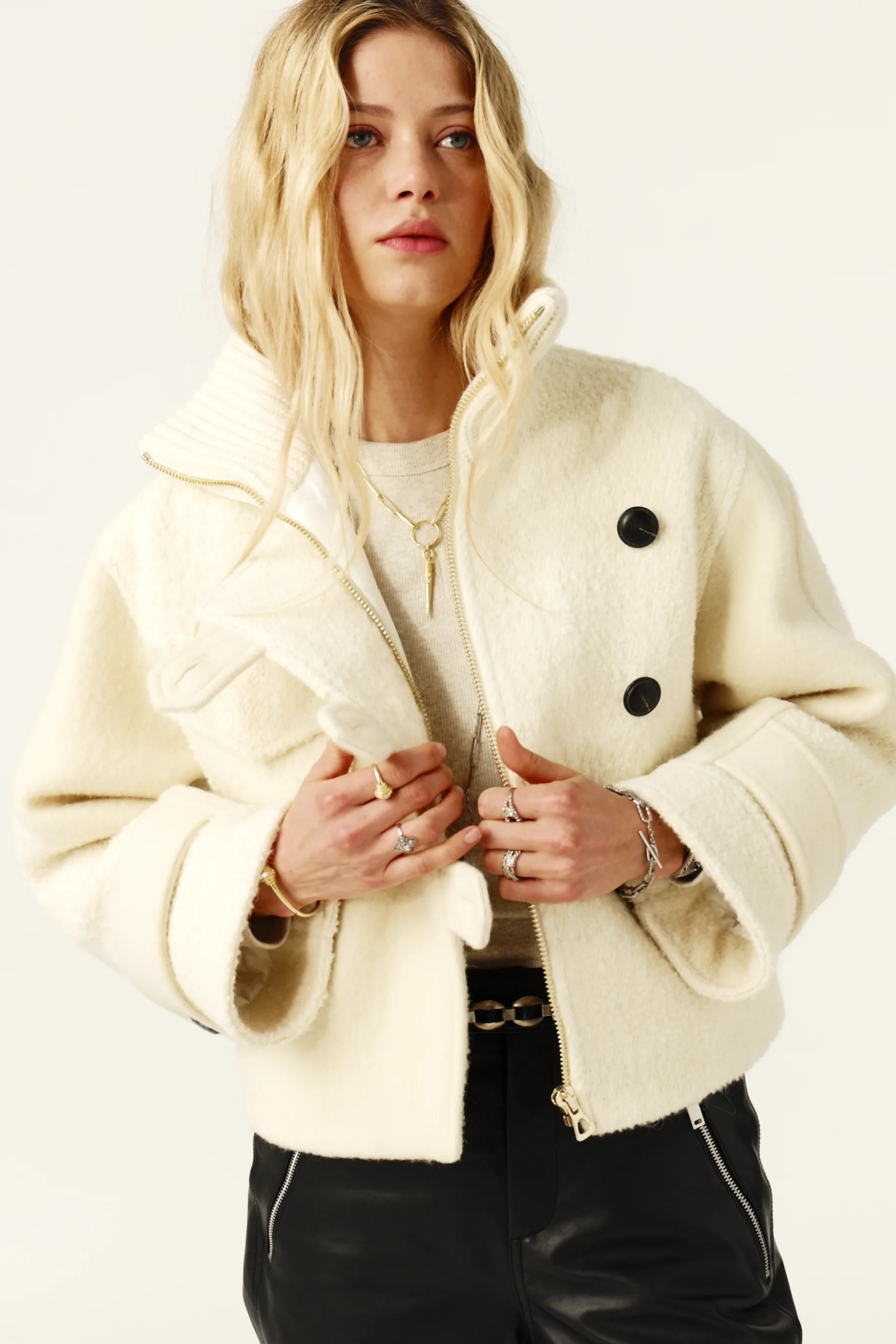 Short Coat Dora Ecru // ba&sh CA