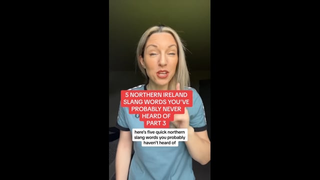 Northern Irish slang words
