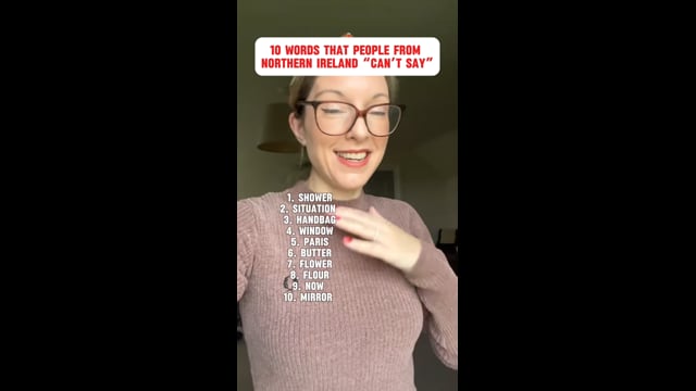 Words Northern Irish people can't say