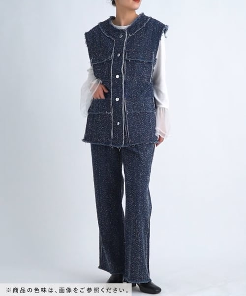 新品】レプシィム ツイードライクジャケット＆パンツ