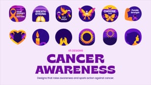 Animated Cancer Awareness Stickers, a Duotone Icon by Prosymbols (Thumbnail 4 of 4)