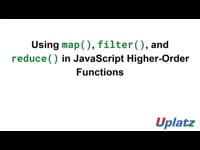 Using map(), filter(), and reduce() in Higher-Order Functions