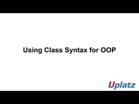 Using Class Syntax for OOP