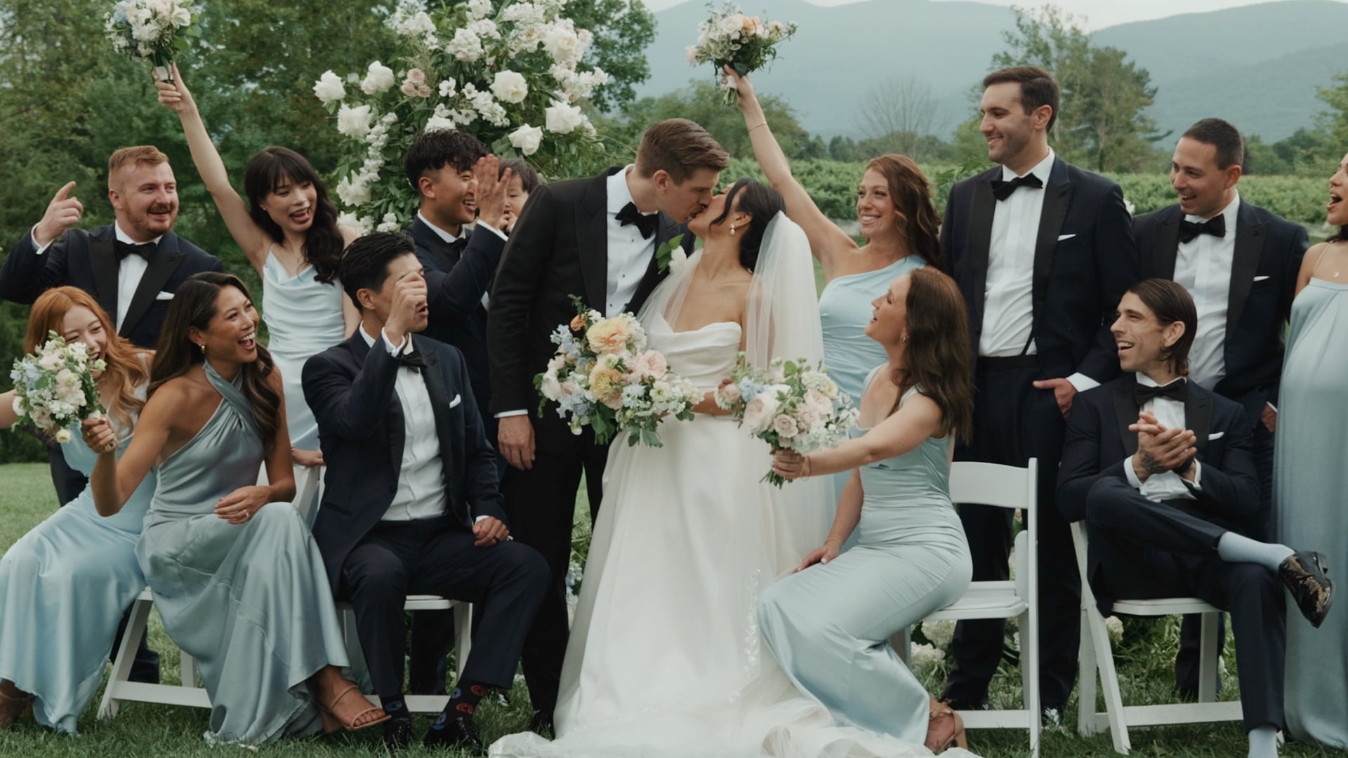 Classic Romantic Vineyard Wedding at Veritas Vineyards | Inhae & John