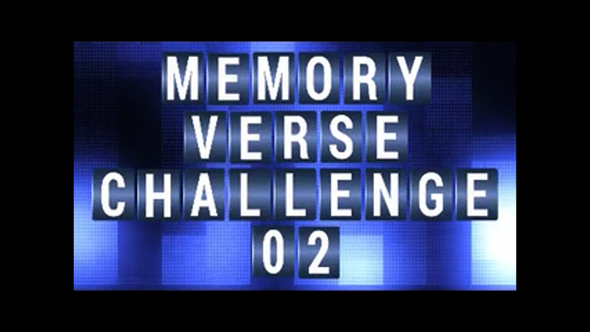 Memory verse challenge 2