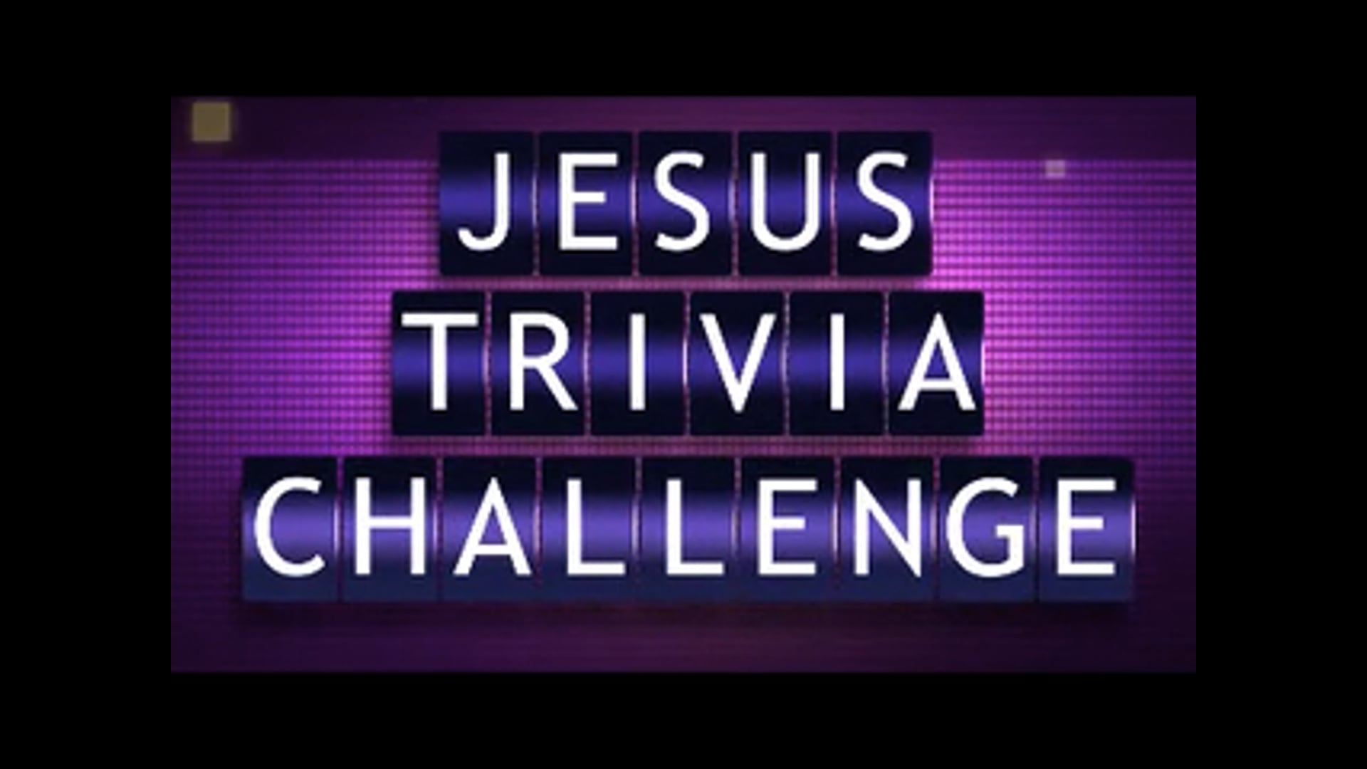 Jesus trivia challenge countdown