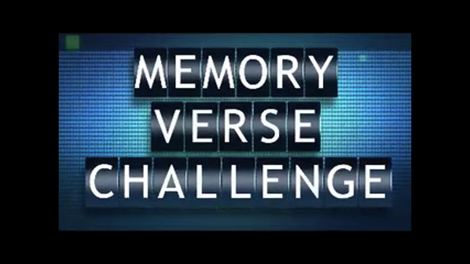 Memory verse challenge countdown