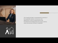 Module 1: Introduction to Hospitality Industry