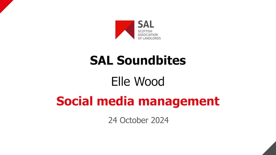 SAL Soundbites – Social media management