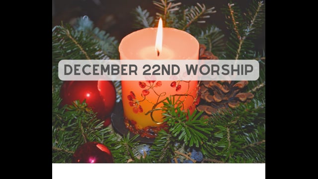 December 22nd sermon
