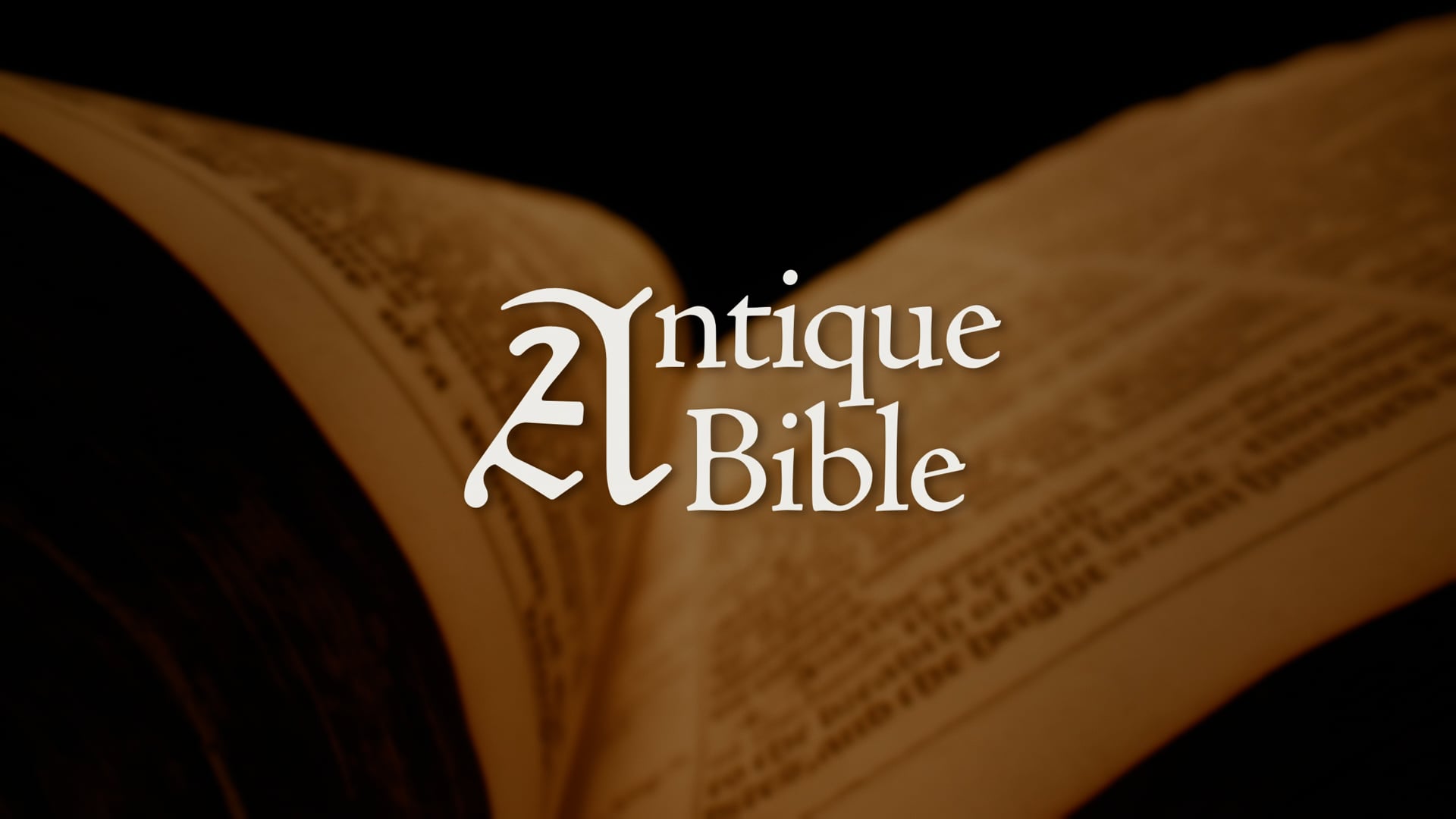 Antique Bible