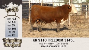 Lot #56 - KR 9110 FREEDOM 3145L