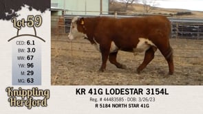 Lot #59 - KR 41G LODESTAR 3154L