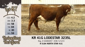 Lot #87 - KR 41G LODESTAR 3235L