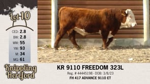 Lot #10 - KR 9110 FREEDOM 323L