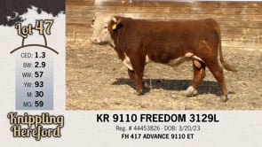 Lot #47 - KR 9110 FREEDOM 3129L