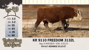 Lot #49 - KR 9110 FREEDOM 3132L