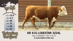 Lot #85 - KR 41G LODESTAR 3224L