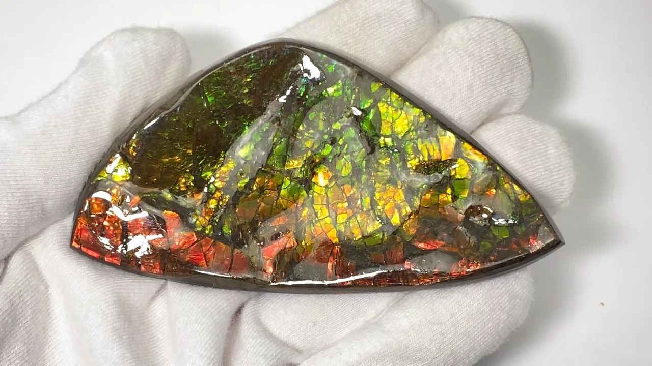 アンモライトプレート 動画】【1点もの】宝石質アンモライトAAA プレート 1個 NO.10