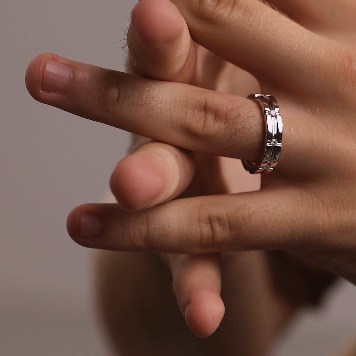 product video 2 for 1/2 ctw Round Lab Grown Diamond Men\'s Wedding Band