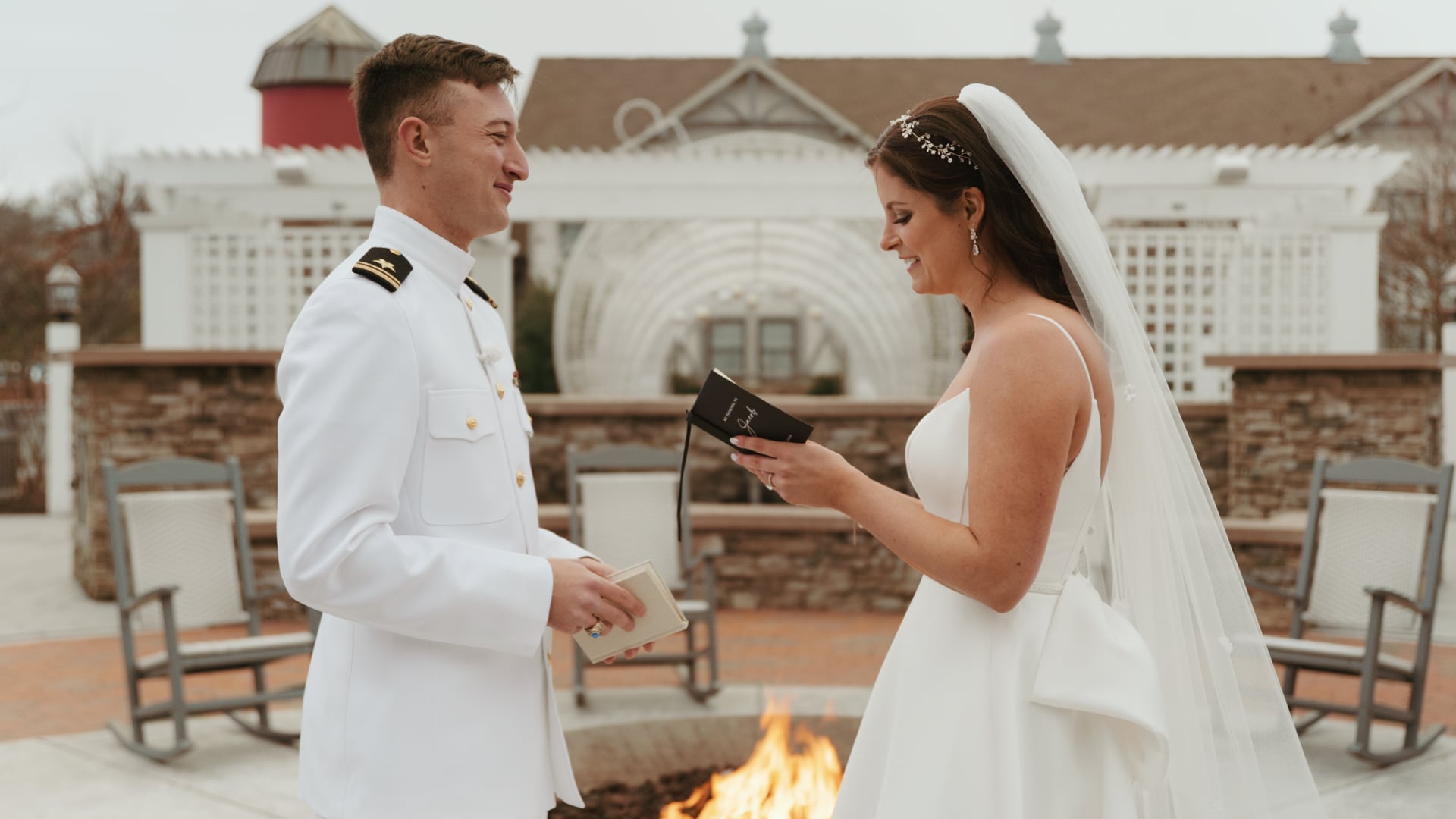 Marine Sword Ceremony Wedding at Chesapeake Bay Beach Club | Maddie & Jacob