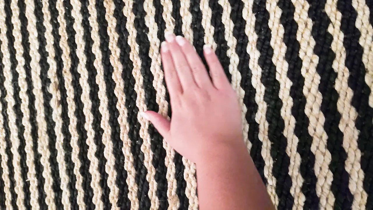 Ganges Cream Anthracite 2'X 3' Rug | Designer Rugs | By Lavin Rugs