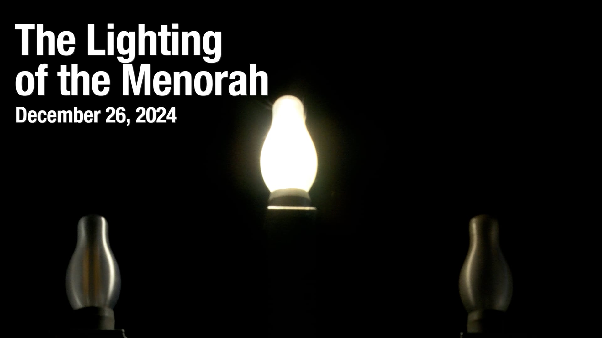 The Lighting of the Menorah 2024