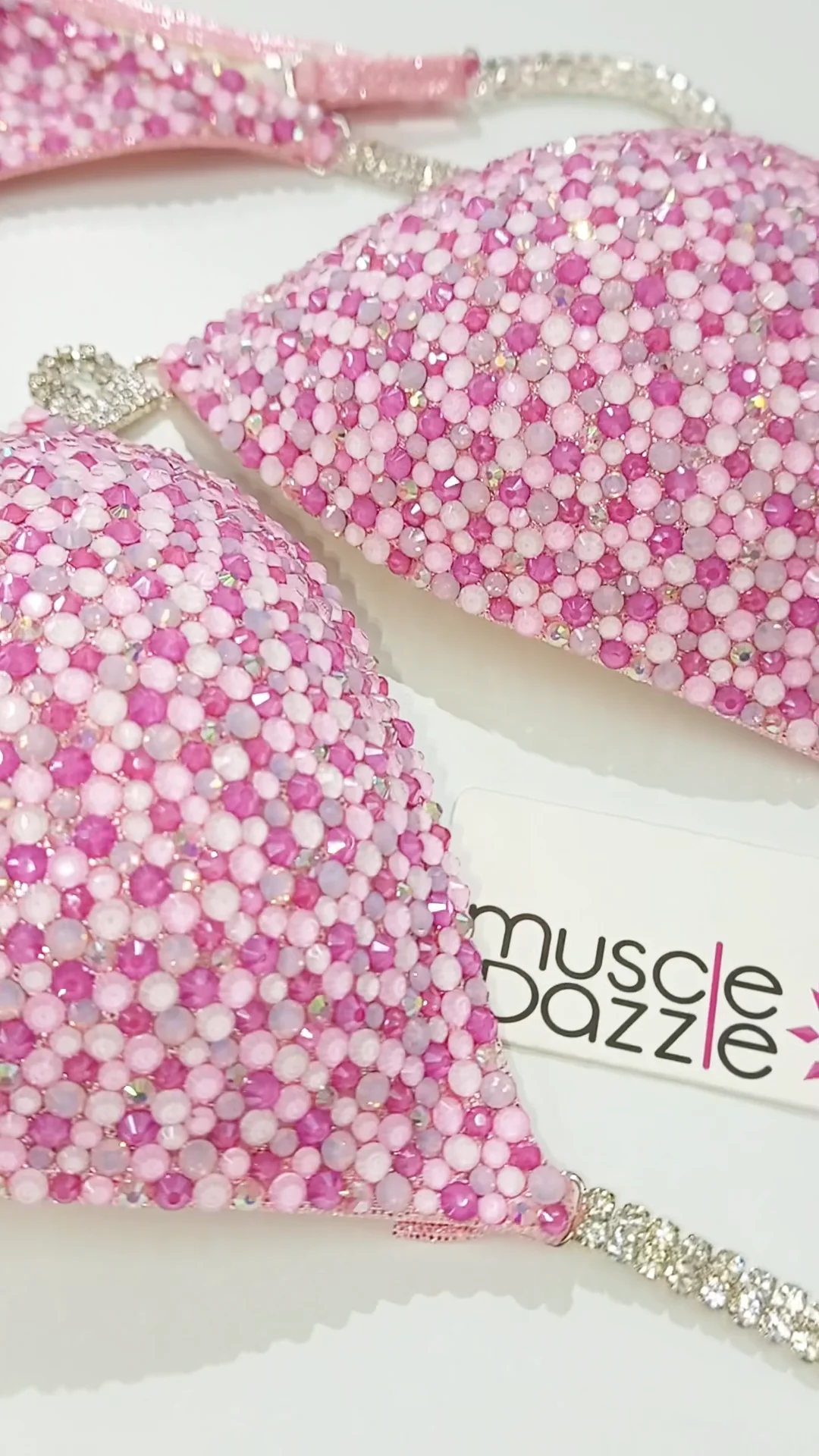 Pink Cherry Blossom Competition Bikini by Muscle Dazzle