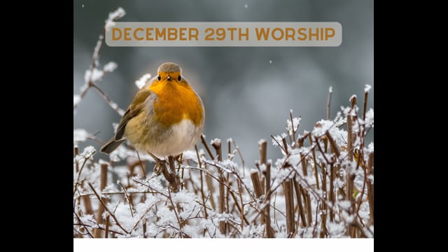 December 29th Sermon