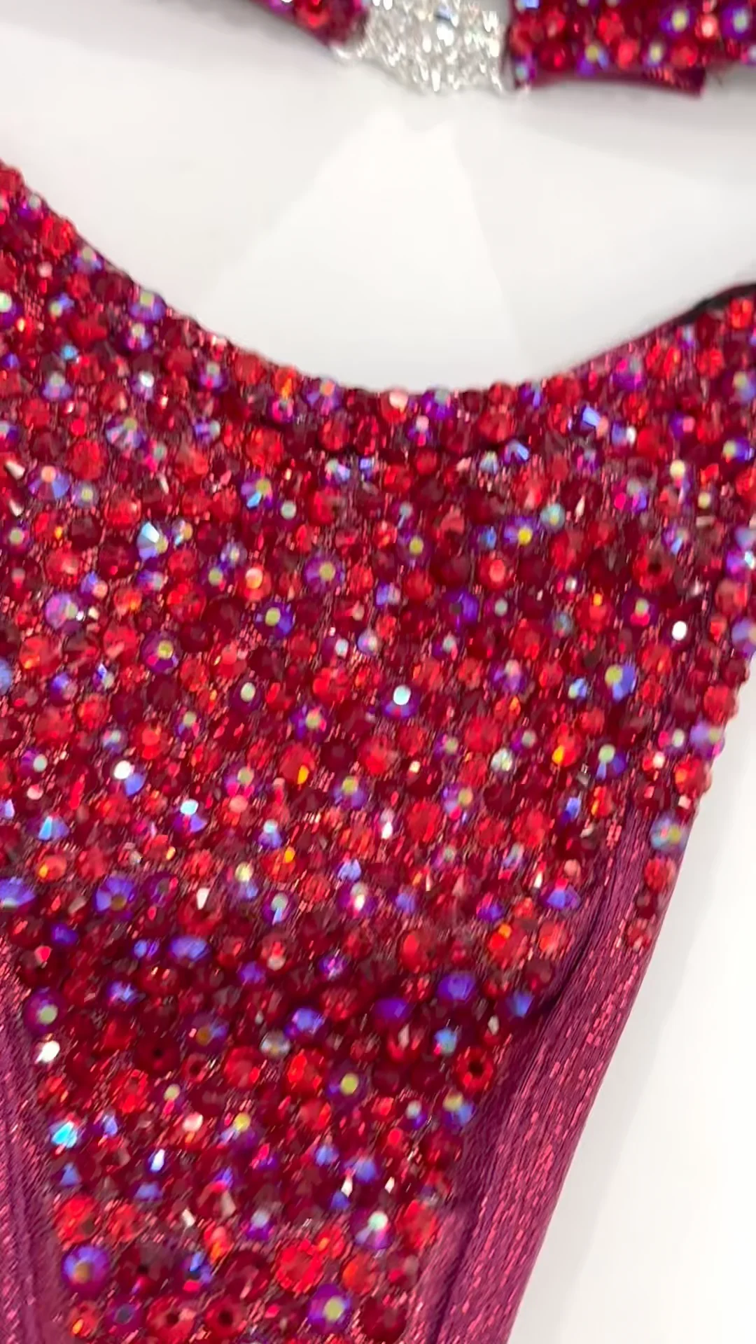 Muscle Dazzle's Crimson Red Competition Bikini