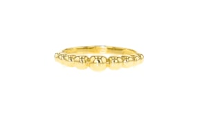 18kt Gold Vermeil Graduated Bead Ring