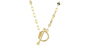18kt Gold Vermeil Lumachina-Chain Toggle Necklace