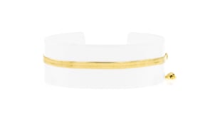 18kt Gold Vermeil Herringbone Bolo Bracelet