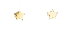 18kt Gold Vermeil Jewelry Set: Three Pairs of Petite Symbol Earrings