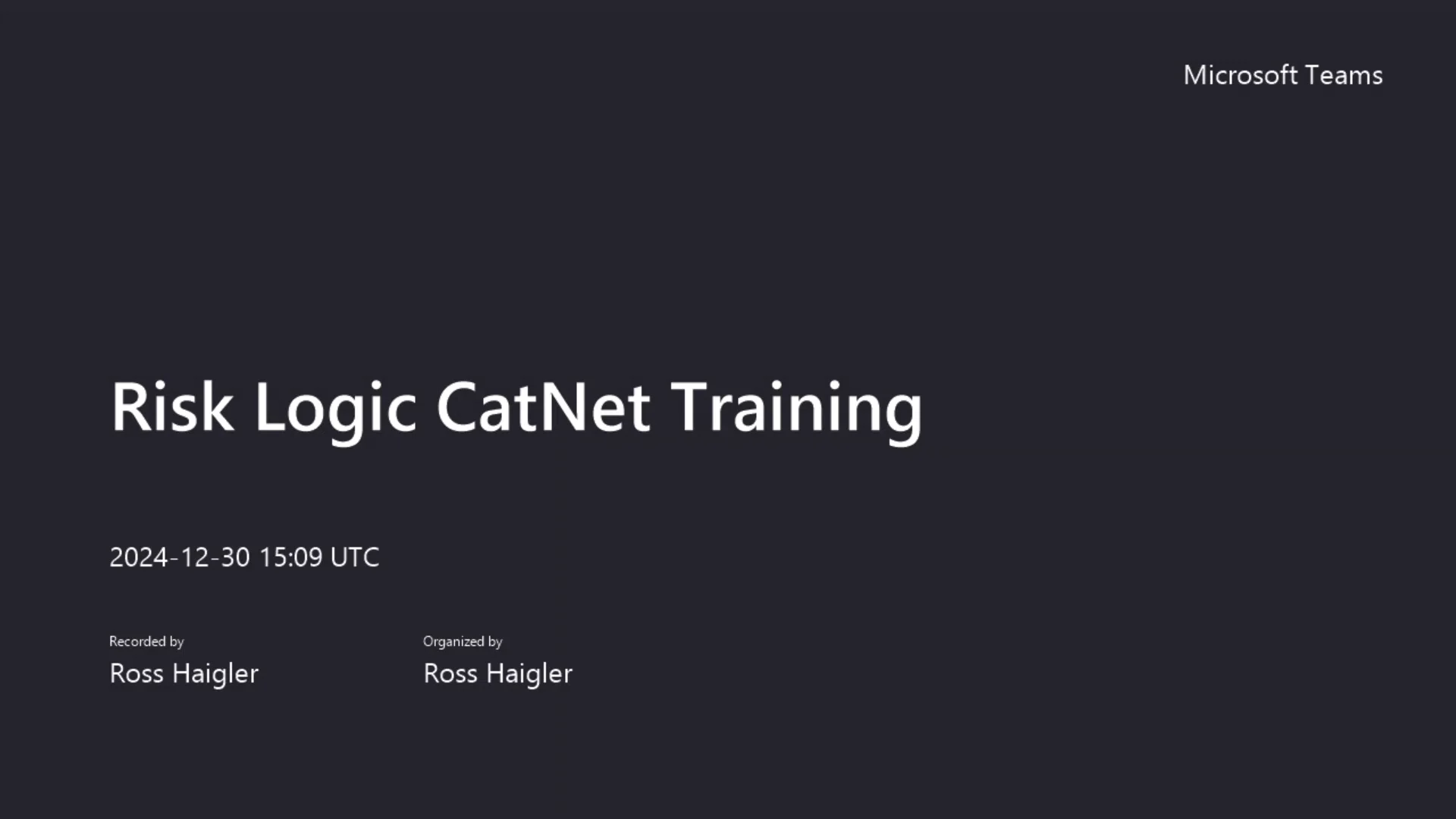 CatNet Training for Risk Logic