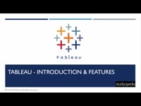 Tableau - Introduction &amp; Features