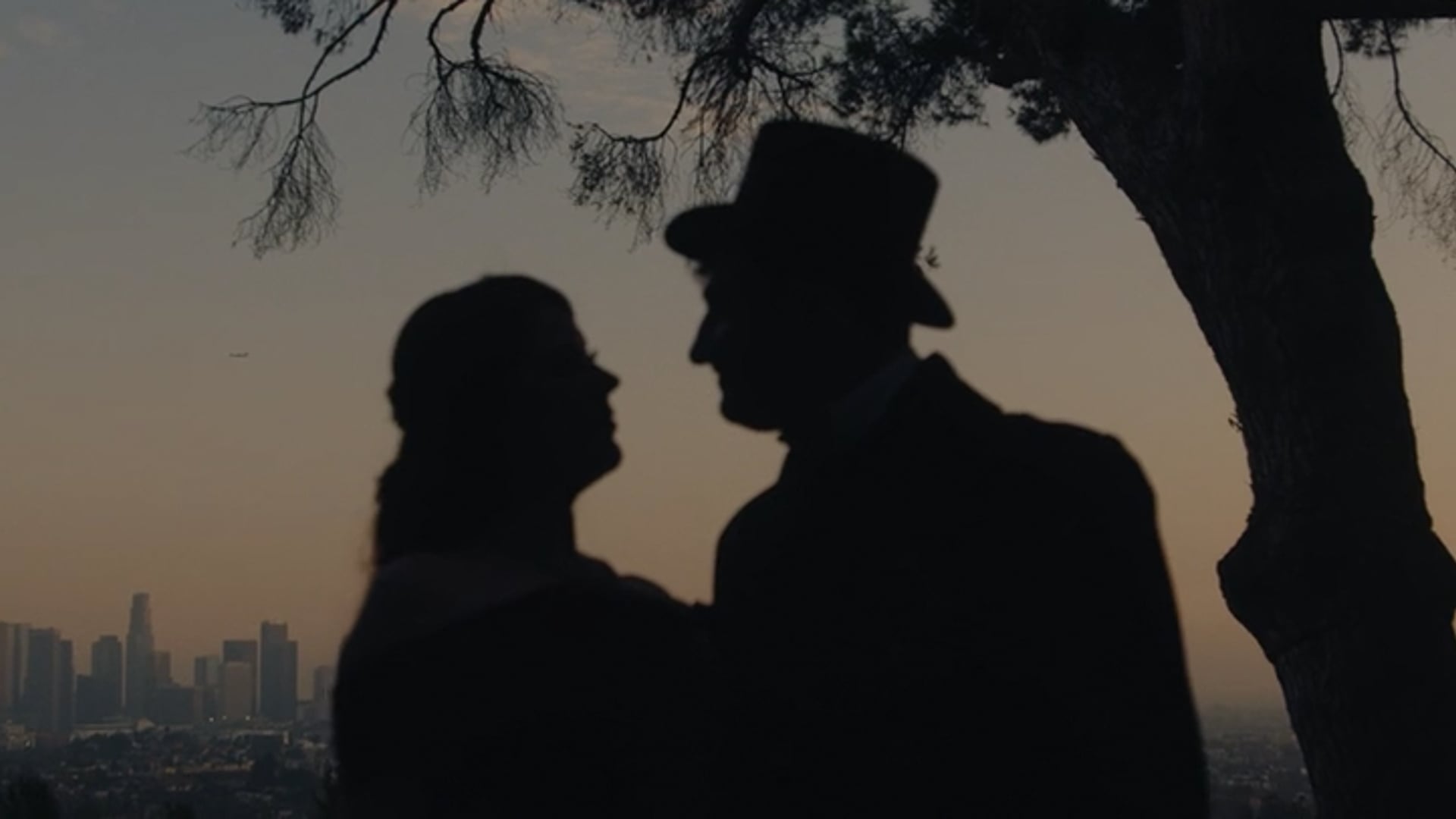 Title frame of the Della & Sam wedding film by Lulan Studio
