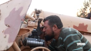 استهداف تجمعات قوات النظام في حاجز ملوك في منطقة تلبيسة في ريف حمص بواسطة مدفع 130 من قبل إدارة العمليات العسكرية