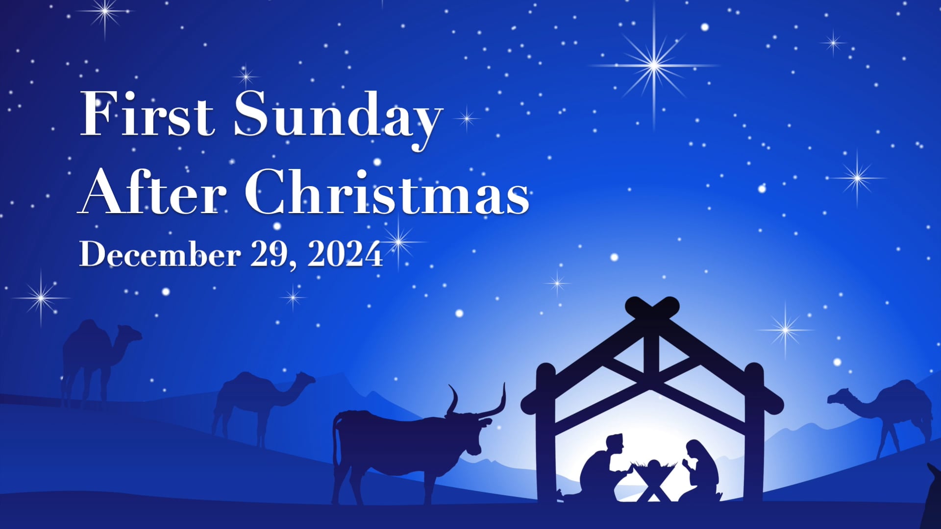 WCCA First Sunday After Christmas - December 29, 2024