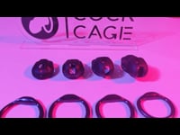 Next-Level Control_ 3D Printed Black Cobra Chastity Cage with Honeycomb Design