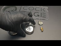 This is a brand-new explanatory video about the flat metal chastity cage